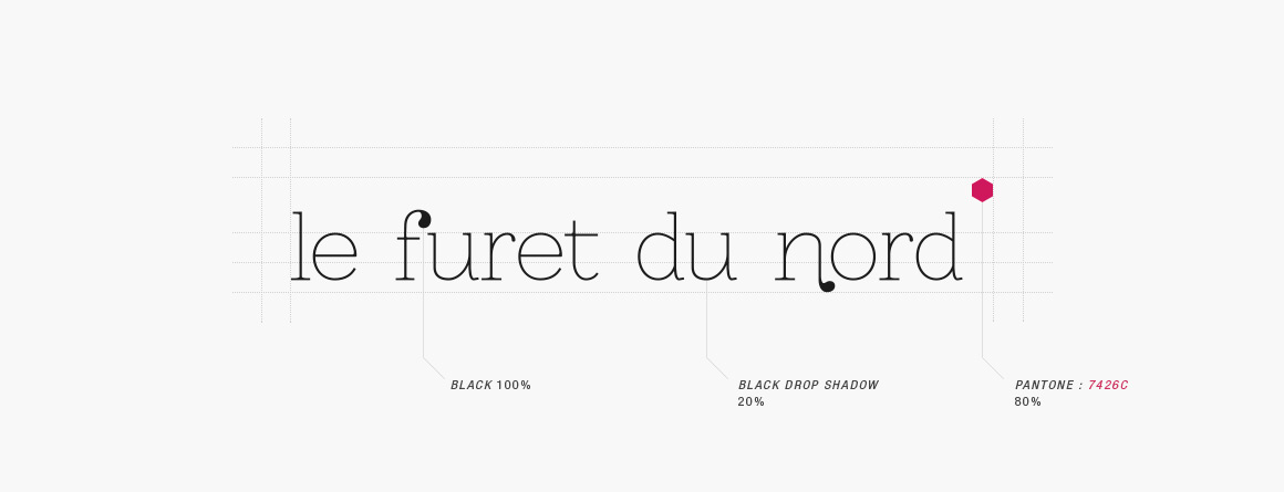 Typography redesign for Le Furet du Nord, an entertainment retailing chain, created by Antoine Desmeliers